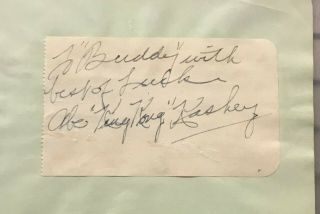 King Kong Kashey RARE Signed Cut on Album Page PSA/DNA AUTO Actor Deceased 1965 2