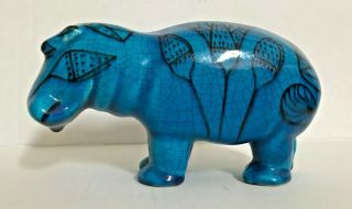 Blue Hippo William Metropolitan Museum Art Nyc Egyptian Faience Hippopotamus