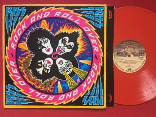 Kiss Rock And Roll Over Lp (1977) Rare Red Vinyl Uk Press Calh 2001