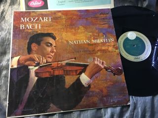 Nathan Milstein Mozart Bach Violin Ctos Ed1 Capitol P8362 Fds Mono Usa Album Lp
