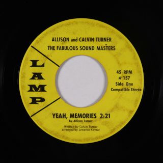 Sweet Soul/funk 45 - Allison & Calvin Turner - Yeah,  Memories - Lamp - Mp3