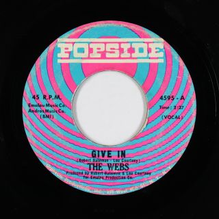 Northern/deep Soul 45 - Webs - Give In/it 