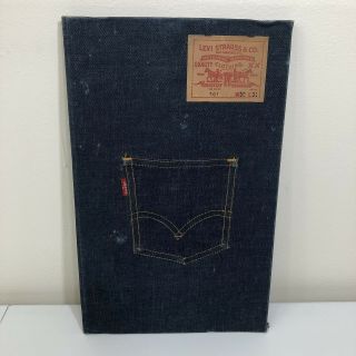 Vintage Levi’s Strauss Denim Jean Pocket Folder Clipboard Notebook Big E Red Tag