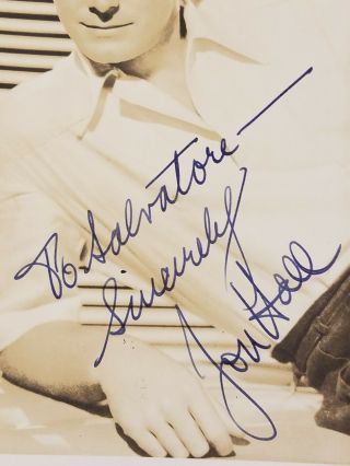 1941 Dated Jon Hall Vintage Hollywood Star Signed 5 " X 7 " Photo Autograph Actor
