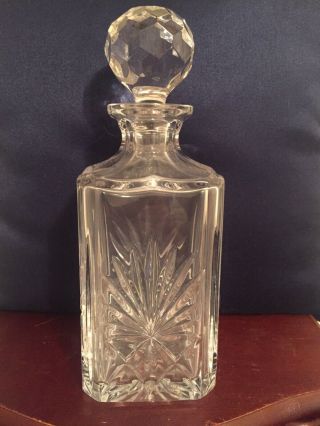 Atlantis Of Portugal Lead Crystal Whiskey Decanter