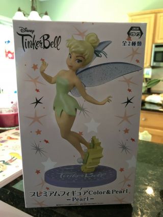 Nib Sega Tinker Bell Premium Figure Peter Pan Pearl Disney 2019 Toreba
