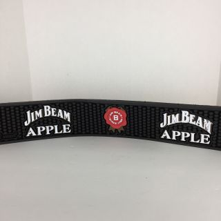 1 Jim Beam Apple Bourbon Rubber Bar Rail Mat/new In Package
