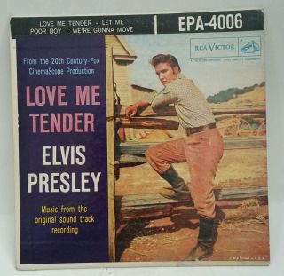 Elvis Presley Rca Epa - 4006 Love Me Tender (great Rockabilly 45) Make Offer