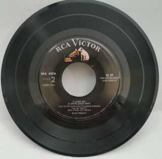 Elvis Presley RCA EPA - 4006 LOVE ME TENDER (GREAT ROCKABILLY 45) MAKE OFFER 6