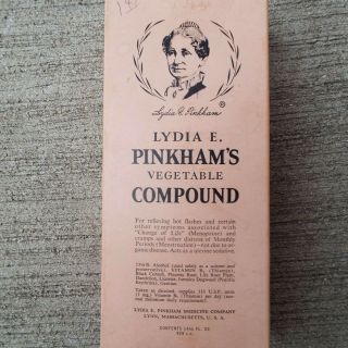 Antique Lydia E Pinkham ' s Vegetable Compound 14 1/2 Oz Glass 3