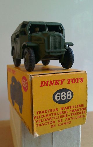DINKY TOYS BY MECCANO MORRIS ARTILLERY TRACTOR,  TOTALLY,  BOX 2