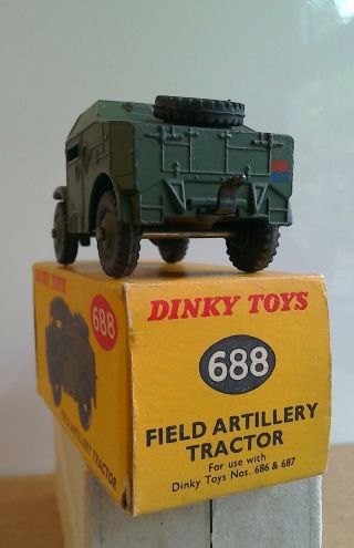 DINKY TOYS BY MECCANO MORRIS ARTILLERY TRACTOR,  TOTALLY,  BOX 3