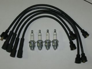Allis Chalmers D10 D12 D14 D15 D17 Wd Wd45 4 Cylinder Spark Plug & Wire Set