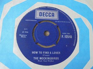 The Mockingbirds - How To Find A Lover 1966 Uk 45 Decca Mod 10cc Graham Gouldman