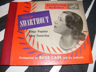 Gorgeous 1940s Cover 78 Rpm Set Gladys Swarthout Female Vocal Oddity W Russ Case