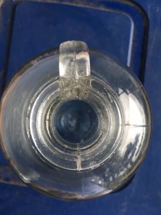 EMBOSSED FOWLER ' S CHERRY SMASH SYRUP GLASS ADVERTISING JAR JUG SODA POP BOTTLE 8