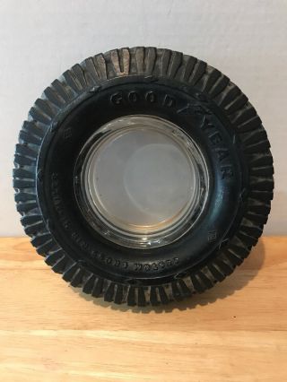 Vintage Goodyear Tire Ashtray.  7” Total
