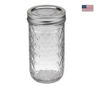 Ball Regular Mouth Canning Mason Jars,  Quilted Crystal Jelly Jars 12Oz,  12 - Count 3