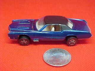 Vintage 1968 Mattel Hot Wheels Redline Blue Custom Eldorado Cadillac U.  S.  A.