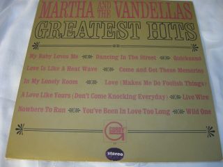 Martha And The Vandellas Greatest Hits Motown Gordy 917 Stereo Vinyl Record Lp