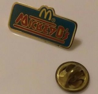 Vintage Mickey Ds Retro Mcdonalds Lapel Pin Rare Fastfood Pinback Brooch Button