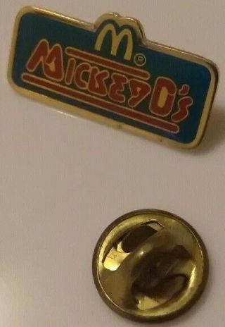 Vintage Mickey Ds Retro McDonalds Lapel Pin Rare Fastfood Pinback Brooch Button 5