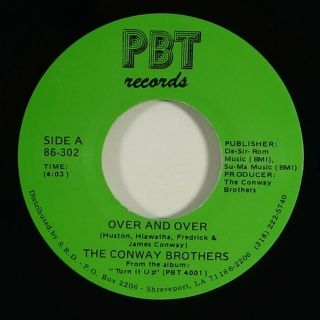 Conway Brothers " Over And Over " Modern Sweet Soul 45 Pbt Mp3