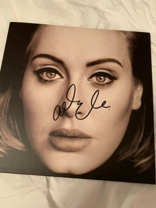 Incredible And Rare Adele 25 Signed Lp Vinyl Record