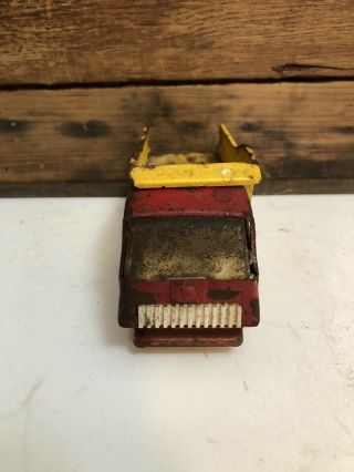 Vintage Tonka Red & Yellow Pressed Steel Dump Truck 1974 Old Toy Truck 3