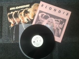 Blondie Mega Rare Japan 1st Promo W/l Lp Ps 1976 Private Stock Punk Debbie Harry