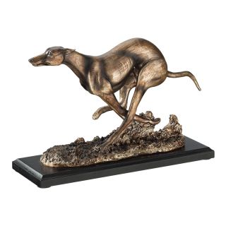 9 " Whippet Graceful Canine Breed Italian Greyhound Art Deco Gallery Sculpture