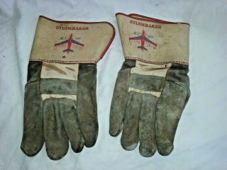 Vintage Studebaker Jet 99 Work Gloves - Sp639