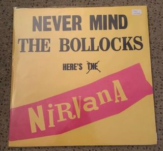 Never Mind The Bollocks Here’s Nirvana Live Vinyl Lp Rare Pink 150 Copies