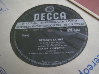 UK Decca SXL 6167 WBgr ED1 Debussy OSR ANSERMET 2