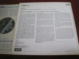 UK Decca SXL 6167 WBgr ED1 Debussy OSR ANSERMET 3