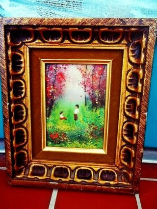 Rare Piece,  Vintage With The Great Solid Wood Frame