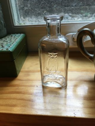 Antique Owl Drug Co.  4” Bottle