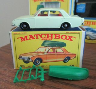 Vintage Lesney Matchbox Ford Corsair 45 In The Box.
