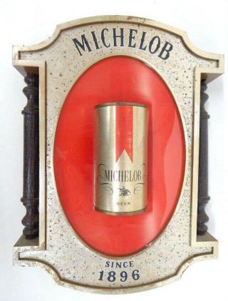 Vintage Michelob Beer Bar Plastic Wall Sign.