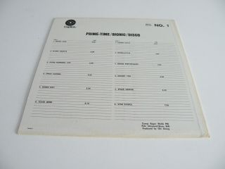 ROGER WEBB ' PRIME TIME BIONIC DISCO ' LP US CAPITOL MEDIA ' 70S LIBRARY MUSIC FUNK 2