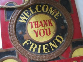 Early Times Distillery,  Sign,  Welcome Friend,  Thank You,  Steam Engine Front,  c.  50s 5