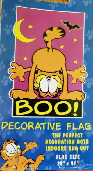 Garfield Decorative Flag " Boo ".  Archives Paws Inc.
