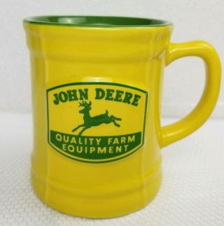 John Deere Tractors Mug Yellow Coffee Cup Glazed Ceramic Tractor Glass Encore
