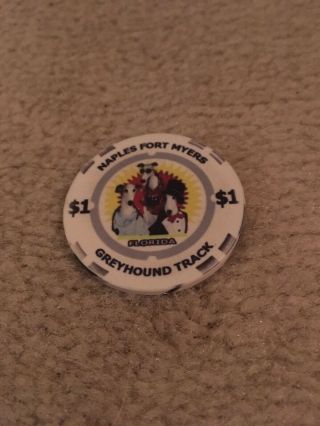 Naples Fort Myers Greyhound Track Poker Chip Ball Marker