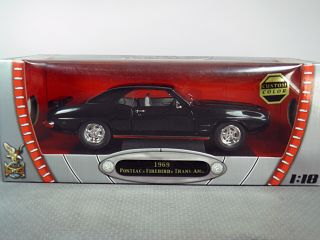 1/18 Scale 1969 Pontiac Firebird Trans Am Black By Road Signature Rare