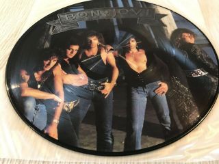 Bon Jovi - Jersey - 1988 Vinyl 1st Press Picture Disc Lp - Polygram Records