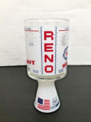 Vintage 1969 Harolds Club Casino Reno Nv " Moonshot " Glass & Shot Glass