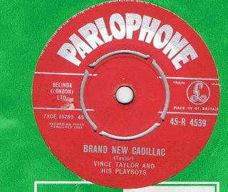 Very Rare - Vince Taylor - Cadillac/pledging My Love - Uk Parlophone