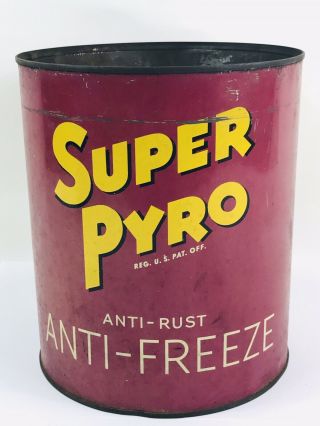 Pyro Anti - Freeze 1 Gallon Can Pittsburgh Penn Oil Co Gas & Oil 137