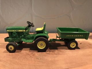John Deere 140 Garden Tractor W/ Dump Cart Ertl Dyersville